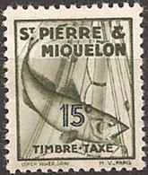 SAINT-PIERRE And MIQUELON..1938..Michel # 34...MLH...Portomarken. - Unused Stamps
