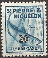 SAINT-PIERRE And MIQUELON..1938..Michel # 35...MLH...Portomarken. - Ungebraucht