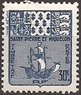 SAINT-PIERRE And MIQUELON..1947..Michel # 68...MLH...Portomarken. - Unused Stamps
