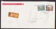 Austria Österreichische Bundesbahnen HALLEIN Registered Recommandée Einschreiben Label Cover Brief 1994 To DSB Denmark - Briefe U. Dokumente