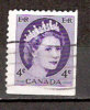 Timbre Canada Y&T N° 270a Oblitéré. Dentelé Sur 2 Côtés. 4 Cts. Cote ??? € - Usati