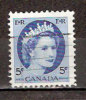 Timbre Canada Y&T N° 271 (4) Oblitéré. 5 Cts. Cote 0.15 € - Used Stamps