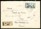 1945 Czechoslovakia Registered Letter, Cover Sent To France. Jilove U Podmokel 14.XII.45. (B04153) - Brieven En Documenten