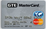 USA MasterCard + GTE 1994 Year - Carte Di Credito (scadenza Min. 10 Anni)