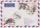 1989 Czechoslovakia. Airmail Letter, Cover Sent To Canada. Stamps Olympics Moscow, Commemorative Postmark. (B09054) - Briefe U. Dokumente