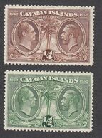 Cayman Is. 1932  K. George V  1/4d    SG84 & SG85  MH - Iles Caïmans