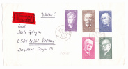 21.3.1972 -  Bedarfsbeleg (Eilsendung), Gelaufen Von 9159 Lugau Nach 504 Brühl  -  Siehe Scan   (DDR 1731-35) - Cartas & Documentos