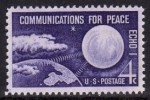 1960 USA ECHO 1- Communications For Peace Stamp Sc#1173 Satellite - Ongebruikt