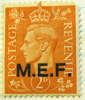 Great Britain 1937 King George VI 2d Overprinted MEF - Mint Hinged - Ungebraucht