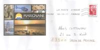 Entier Pret A Poste MARIGNANE Theme Helicoptere Cygne Planche A Voile - Helicopters