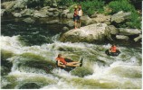 New Hartford CT Connecticut, Farmington River Gorge, Inner Tube Rafting, On C1980s Vintage Postcard - Hartford