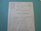 Certificat De Declaration Recensement Des Voitures Ministere De La Guerre 1914 - Fahrzeuge