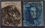 90 - Paire De Médaillons 10c + 20c. - 1849-1865 Medallones (Otros)