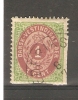 DANISH WEST INDIES - 1873/9 ISSUE 1c GREEN & BROWN-ROSE USED ON SMALL PIECE - Dänische Antillen (Westindien)