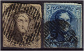 83 - Paire De Médaillons 10c + 20c. Au Moins 1 Des Timbres A Deux Belles Marges. - 1849-1865 Medaglioni (Varie)