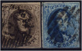 59 - Paire De Médaillons 10c + 20c. Au Moins 1 Des Timbres A Quatre Belles Marges. - 1849-1865 Medaillen (Sonstige)