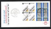 NEDERLAND  FDC  EUROPAZEGELS  2 BLOKKEN VAN 4 ZEGELS   1985 - 1985