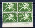 (A0013) Japon 554 ** En Bloc De 4 - Unused Stamps