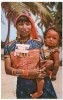 PANAMA - ISLANDS OF SAN BLAS-KUNA INDIAN WOMAN WITH HER SON/MOTHER AND CHILD/ RED METER/EMA - Panamá