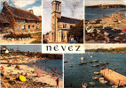 CPA  NEVEZ  Chaumière à Kercanic -l'Eglise Raguenes, La Plage Et Les Iles-Plage De Dourweill-La Cale à Port Manech - Névez