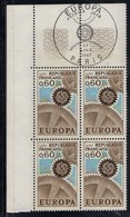 N° 1522 "Europa", Bloc De Quatre, Oblitération Premier Jour Paris 1967. - 1960-1969