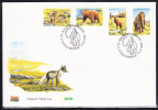 Ireland Scott #1209-1212 FDC Extinct Irish Animals - 30p Wolf, Brown Bear, Giant Deer, Mammoth - FDC