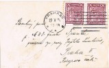 Carta Tarjeta Visita PRAHA (Checoslovaquia) 1935 - Briefe U. Dokumente