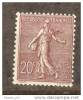 France Yvert N° 131 Brun Lilas Foncé Avec Charniere * (2) - 1903-60 Säerin, Untergrund Schraffiert