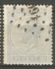 Belgique 18 A Obl.  L160  Gand (Faub. De Bruges) - 1865-1866 Linksprofil