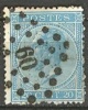 Belgique 18 Obl.  L60  Bruxelles - 1865-1866 Linksprofil