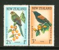 1962 Nuova Zelanda Uccelli Birds Vogel Oiseaux Set MNH**B252 - Unused Stamps