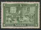 Norway Norge Norwegen 1914 Mi 93 YT 88 * Constitutional Assembly By Oscar A. Wergeland (1844-1910) - Cent. Independence - Nuovi