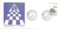 Fdc Franc-maçonnerie, Bicentenaire Du Grand Orient De France;1989, Bicentenaire De La Révolution Française, Notre Dame D - Francmasonería
