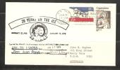 US Antarctic Mission 1975 Cover - Deep Freeze Cancellor - 20th Anniversary Cachet - Storia Postale