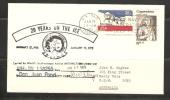 US Antarctic Mission 1975 Cover - Deep Freeze Cancellor - 20th Anniversary Cachet - Brieven En Documenten