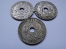 PIECE - BELGIQUE - ALBERT I - 25 CENTIMES - 1927 - A.MICHAUX - CUPRO NICKEL - LOT DE 3 - 25 Centimes