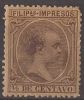 FLPN108-LA307.Philipines  Alfonso  Xlll.FILIPINAS ESPAÑOL.Alfonso Xlll.1894.(Ed  108*) Con  Charnela.MUY BONITO - Philipines