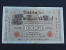 1910 A - Billet 1000 Mark - Allemagne - Série A : N° 4740901 A - (Banknote Deutschland Germany) - 1000 Mark