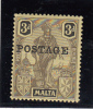 Issued 1926 Optd POSTAGE - Malte (...-1964)