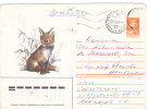 FOX,1986,COVERS  STATIONERY,ENTIER POSTAL SEEND TO MAIL RUSSIA. - Rodents