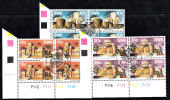 Msc051 South West Africa (Namibia) 1976, SG287-289, Castles, Cancelled Blocks Of 4 - Namibia (1990- ...)