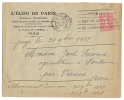 Lettre Publicitaire Paris1927 ( L'Echo De Paris Journal Quotidien ) Pour Vervins Aisne - Covers & Documents