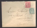 FRANCE 1903 N° 111 & 129 Obl. S/lettre Entiére - Storia Postale