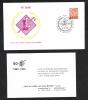 BELGIE  FDC  50 JAAR LICHT EN LIEFDE  MET KAART ER NOG IN   1973 - Souvenir Cards - Joint Issues [HK]