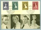 Liechtenstein 1955-12-14 FDC-Maximumkarte Totes Kreuz Serie - Lettres & Documents