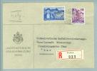 Liechtenstein 1939-05-06 Dienst-R-Brief Nach Chur Mit Zu#D22,D24 - Official