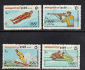 KAMPUCHEA-Timbres N°407 à 411-oblitérés - Winter 1984: Sarajevo