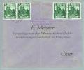 Liechtenstein 1930-09-27 Vaduz Brief Nach Chur Mit 2 Paaren Zu#85B - Brieven En Documenten