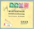 Liechtenstein 1942-10-17 Schaan R-Brief Nach Chur - Storia Postale