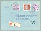 Liechtenstein 1942-02-02 Schaan R-Brief Nach Chur Interessante Frankatur - Storia Postale